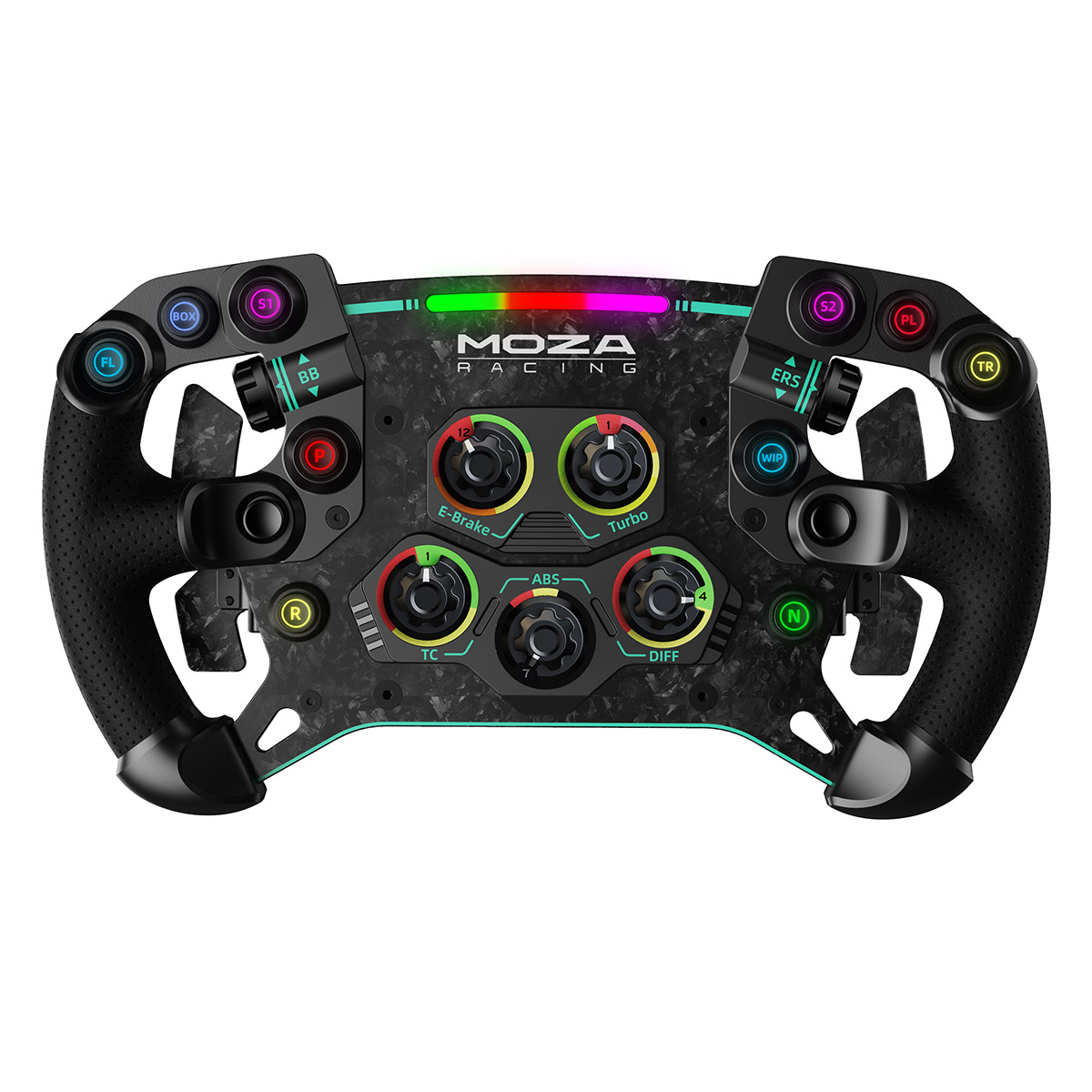 RSeat Europe SimracingMoza Racing GS V2 Leather Steering Wheel - MOZA GS V2  Leather Steering WheelRigs and cockpits for direct drive wheels